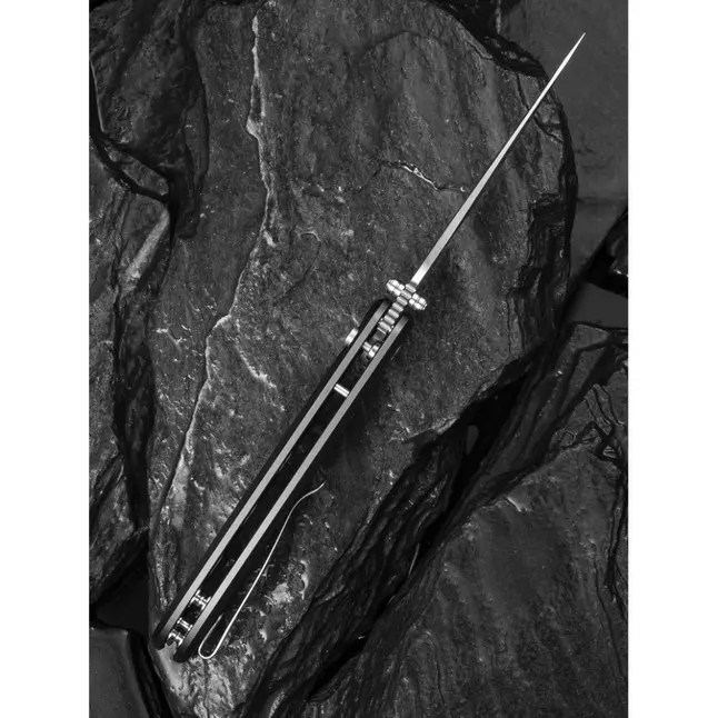 Ніж складаний туристичний Civivi Hyperpulse, (8.9 см) 14C28N / Aluminum сірий — Photo 15