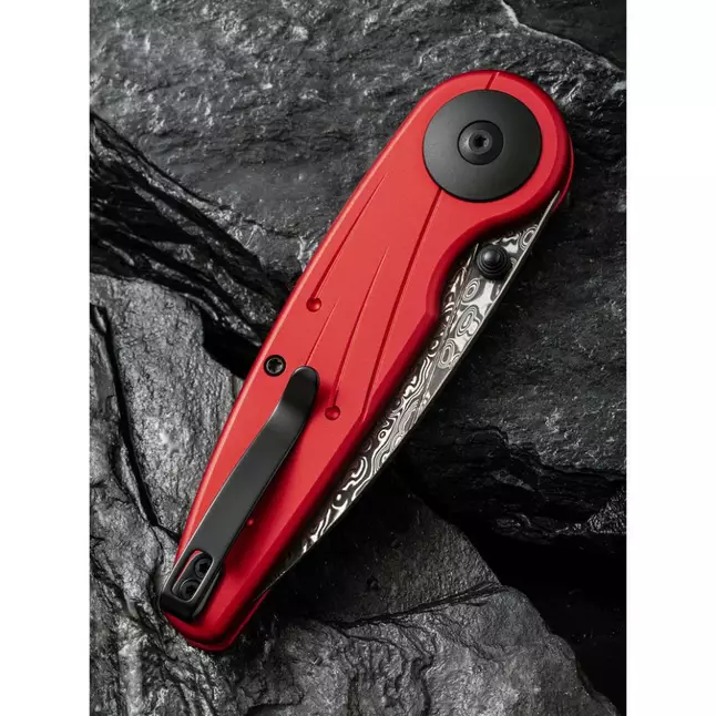 Ніж складаний туристичний Civivi Starflare, (8.4 см) Damascus / Aluminum червоний — Photo 13