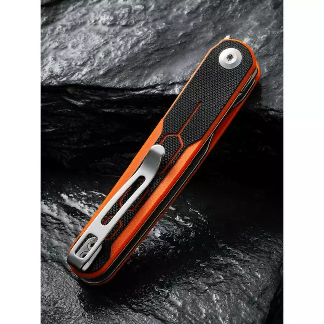 Ніж складаний кишеньковий Civivi KwaiQ , (7.6 см) Nitro-V / G10 чорно-помаранчевий — Photo 13
