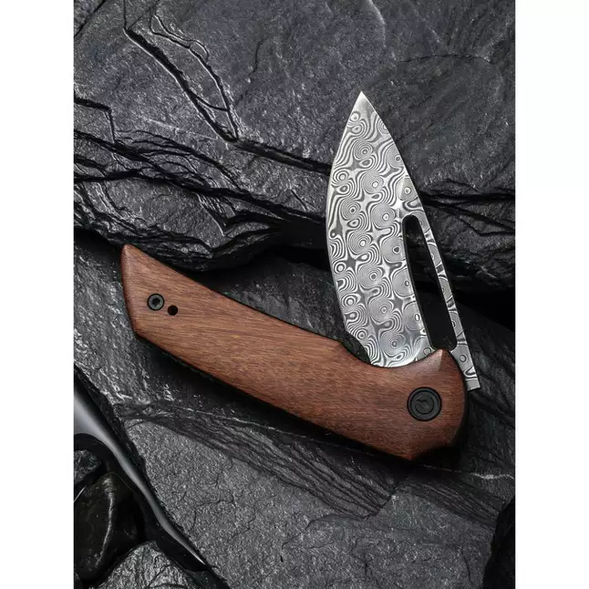 Ніж складаний кишеньковий Civivi Odium, (6.7 см) Damascus / Guibourtia Wood — Photo 10