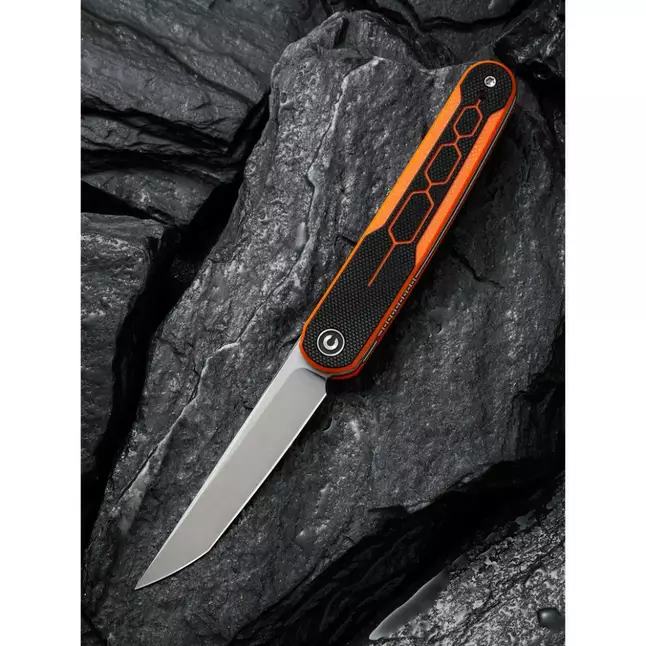 Ніж складаний кишеньковий Civivi KwaiQ , (7.6 см) Nitro-V / G10 чорно-помаранчевий — Photo 9