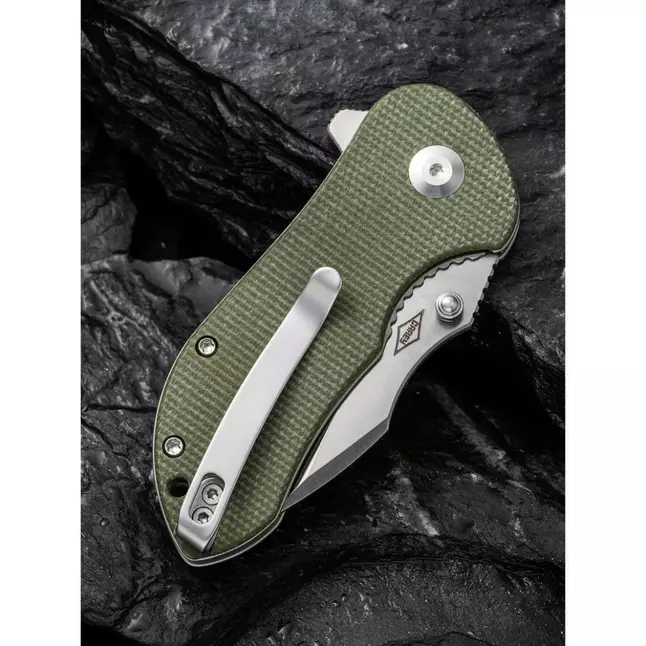 Ніж складаний кишеньковий Civivi Gordo, (6.4 см) D2 / Micarta оливковий — Photo 13