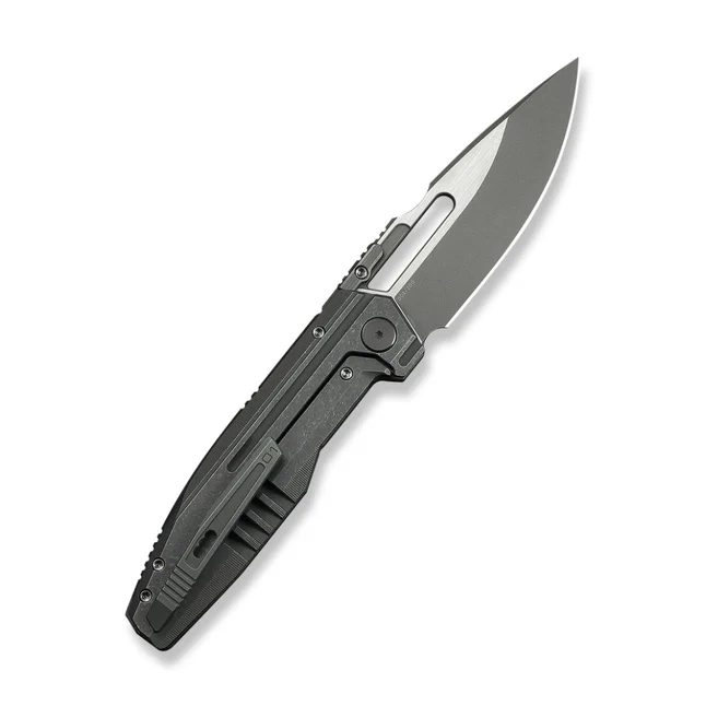 Нож складной туристический Weknife Reveille (9.7 см) Bohler M390 / Titanium оливково-серый — Photo 1