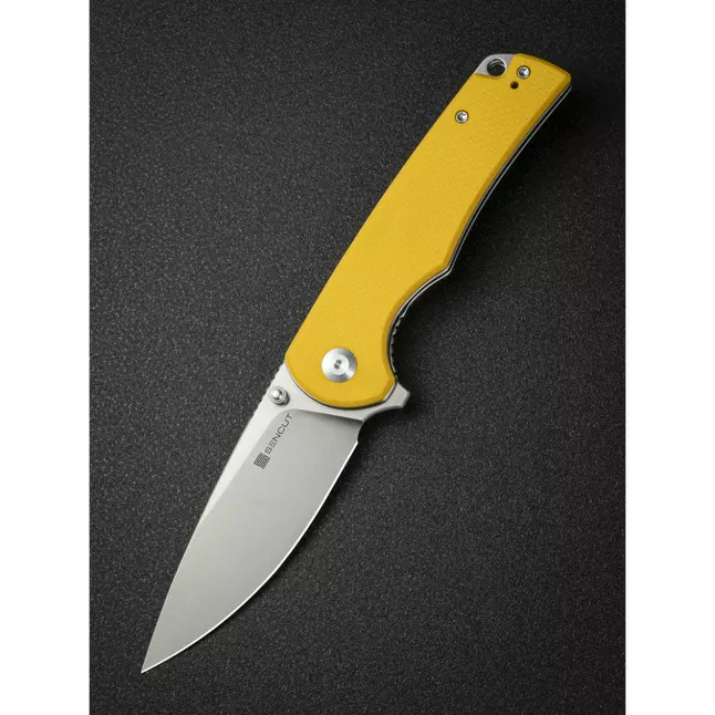 Ніж складаний туристичний Sencut Praktisk, (9.1 см) 9Cr18MoV / G10 жовтий — Photo 8