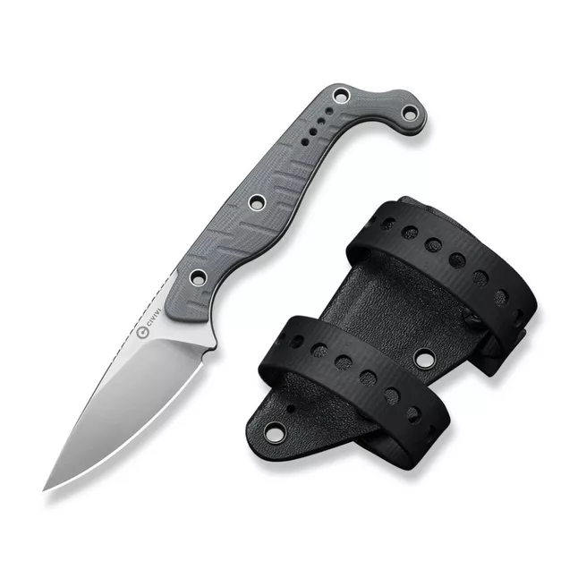 Нож фиксированный тактический Civivi SOKN, (7.2 см) Nitro-V / G10 серый