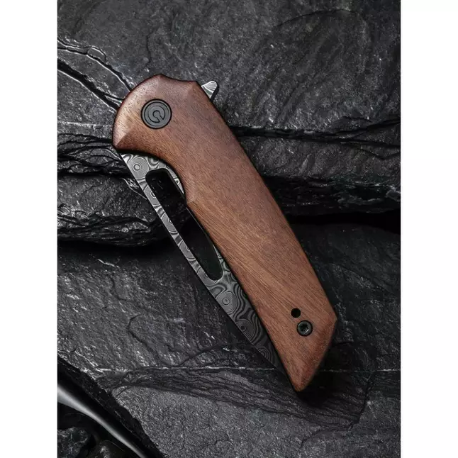Ніж складаний кишеньковий Civivi Odium, (6.7 см) Damascus / Guibourtia Wood — Photo 11