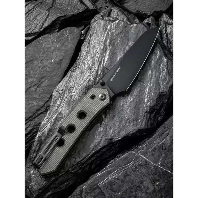 Ніж складаний туристичний Civivi Vision FG, (8.9 см) Nitro-V / Micarta темно-сірий — Photo 10
