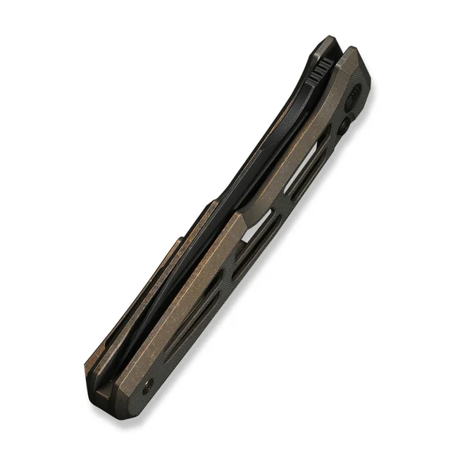 Ніж складаний туристичний Weknife Dressytak (8.6 см) Bohler M390 / Titanium бронзовий — Photo 5