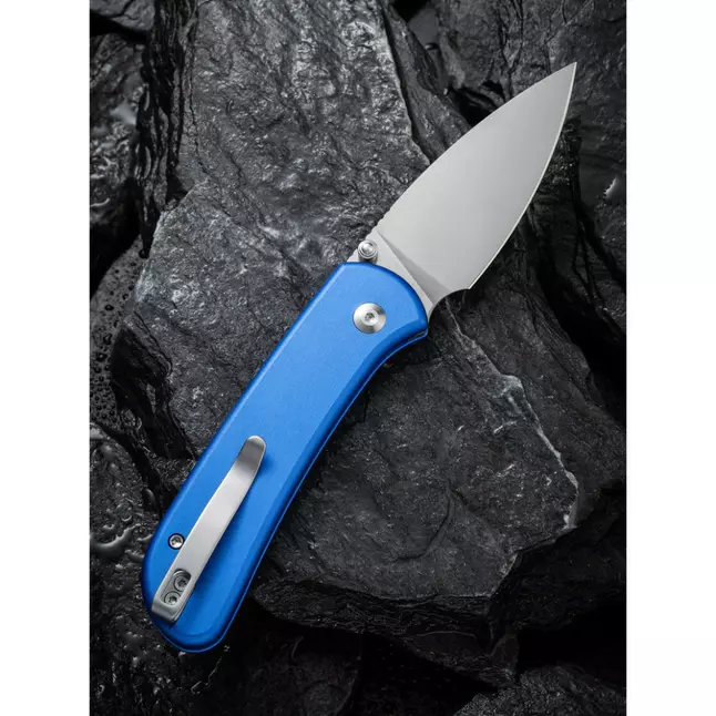 Ніж складаний кишеньковий Civivi Qubit, (7.6 см) 14C28N / Aluminum синій — Photo 10