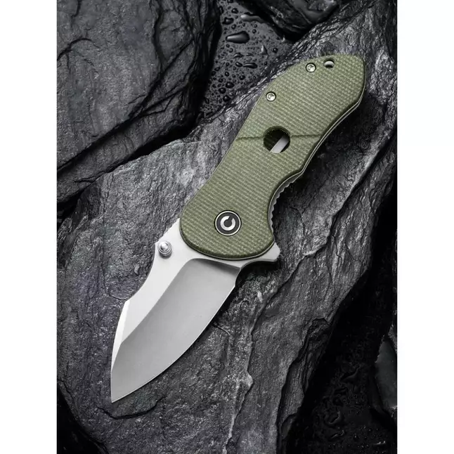 Ніж складаний кишеньковий Civivi Gordo, (6.4 см) D2 / Micarta оливковий — Photo 9