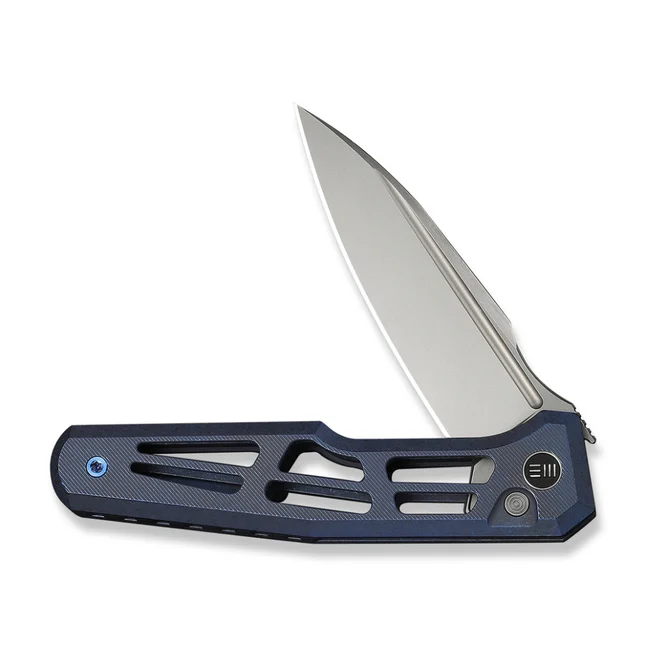 Нож складной туристический Weknife Dressytak (8.6 см) Bohler M390 / Titanium синий — Photo 2