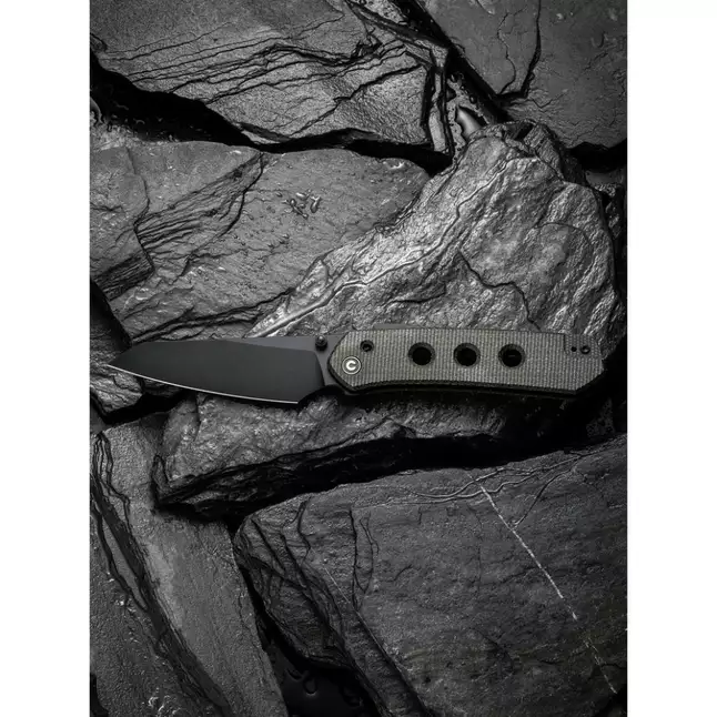 Ніж складаний туристичний Civivi Vision FG, (8.9 см) Nitro-V / Micarta темно-сірий — Photo 16