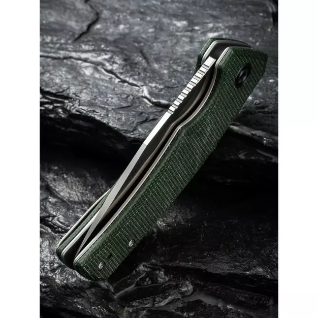 Ніж складаний кишеньковий Civivi Regulatron, (7.6 см) Nitro-V / Micarta темно-зелений — Photo 14