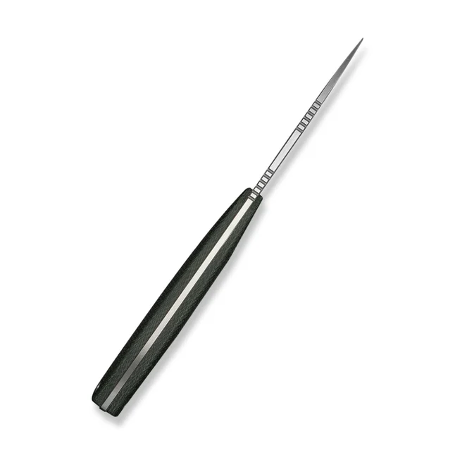 Нож фиксированный карманный Civivi High Grass Field Knife (7,4 см) 14C28N / Micarta зеленый с чехлом — Photo 2