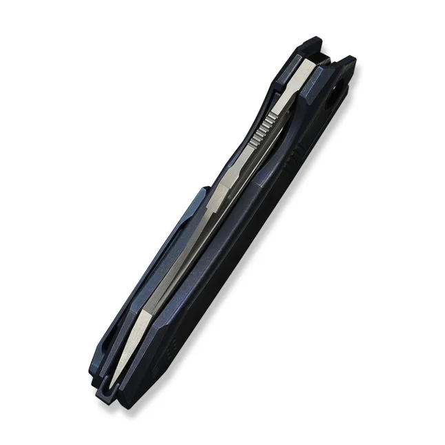 Нож складной туристический Weknife Bogey (9.3 см) Bohler M390 / Titanium синий — Photo 5