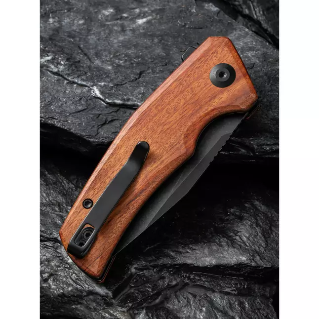 Ніж складаний кишеньковий Civivi Regulatron, (7.6 см) Nitro-V / Guibourtia Wood — Photo 13