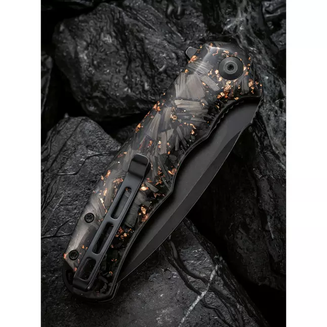 Ніж складаний туристичний Civivi Praxis, (9.5 см) 9Cr18MoV / Carbon Fiber &amp; Resin — Photo 12