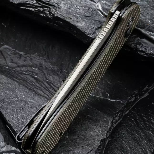 Ніж складаний туристичний Civivi Elementum Pocket, (8.9 см) 14C28N / Micarta сірий — Photo 6