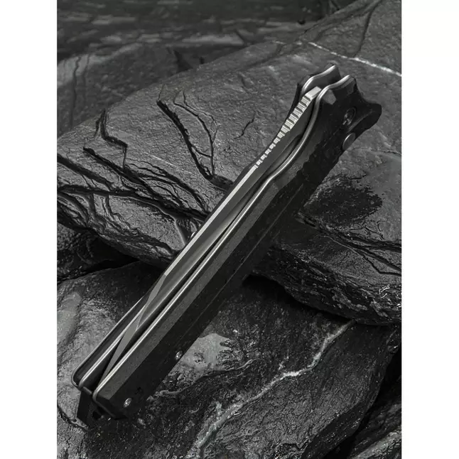 Ніж складаний туристичний Civivi Neurohaptic, (9.5 см) Nitro-V / G10 чорний — Photo 14