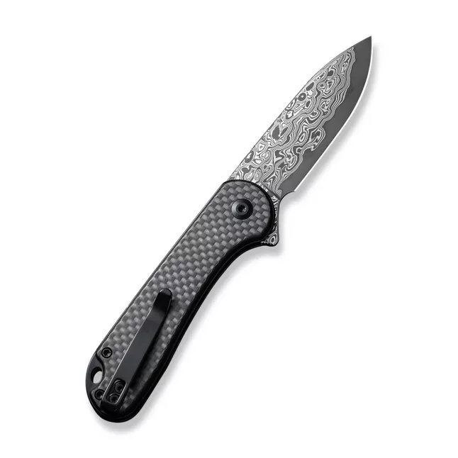 Ніж складаний кишеньковий Civivi Elementum II, (7.5 см) Damascus / Carbon Fiber &amp; G10 — Photo 1