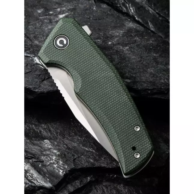 Ніж складаний кишеньковий Civivi Regulatron, (7.6 см) Nitro-V / Micarta темно-зелений — Photo 12