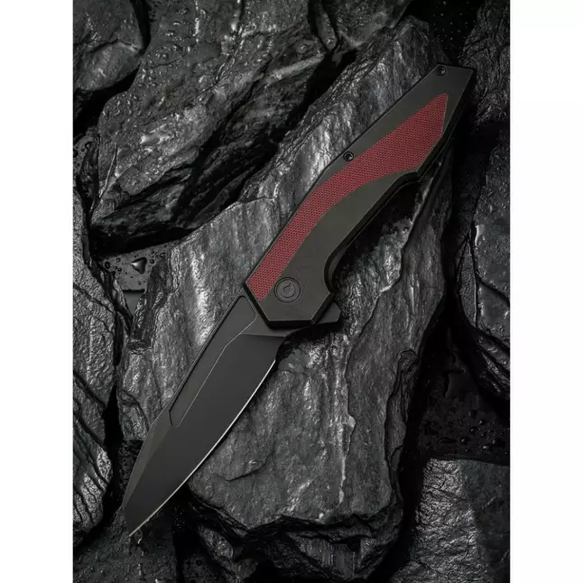 Ніж складаний туристичний Civivi Hypersonic, (9.4 см) 14C28N / Steel &amp; G10 чорно-бордовий — Photo 9