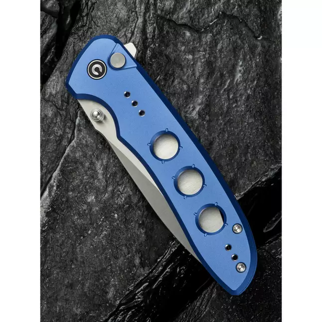 Ніж складаний туристичний Civivi Hyperpulse, (8.9 см) 14C28N / Aluminum синій — Photo 12