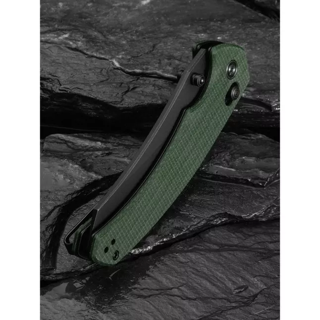 Ніж складаний туристичний Civivi Sixgill, (8.7 см) Nitro-V / Micarta темно-зелений — Photo 14