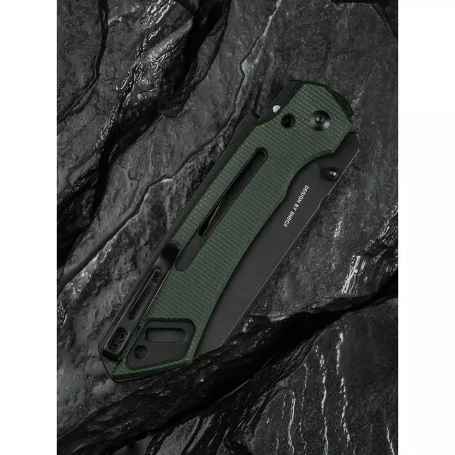 Ніж складаний тактичний Civivi Buster FG, (10.7 см) Nitro-V / Micarta темно-зелений — Photo 13