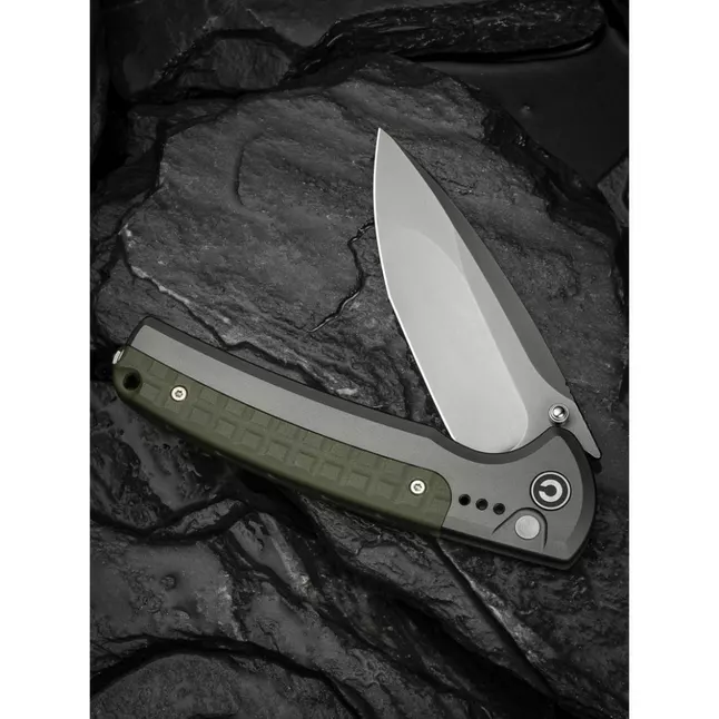 Ніж складаний туристичний Civivi Sentinel Strike II, (9.4 см) Nitro-V / Aluminum &amp; FRN темно-зелений — Photo 11