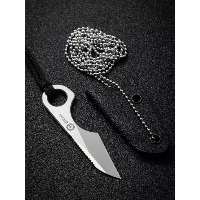 Нож фиксированный тактический Civivi Gramis, (2.6 см) 14C28N серый — Photo 15