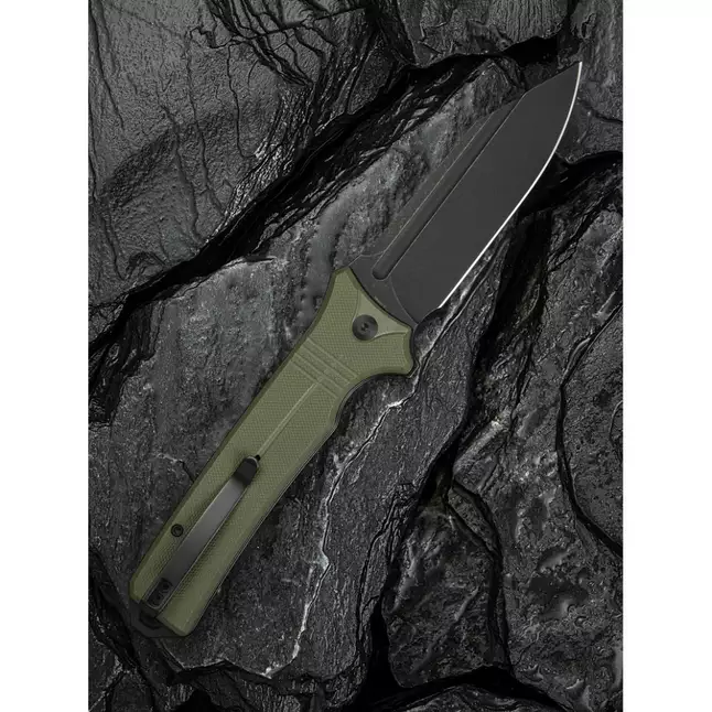 Ніж складаний туристичний Civivi Neurohaptic, (9.5 см) Nitro-V / G10 темно-зелений — Photo 9