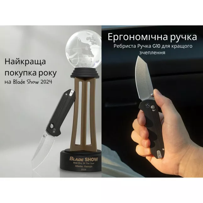 Ніж складаний кишеньковий Civivi Yonder, (7.3 см) 14C28N / G10 чорний — Photo 10