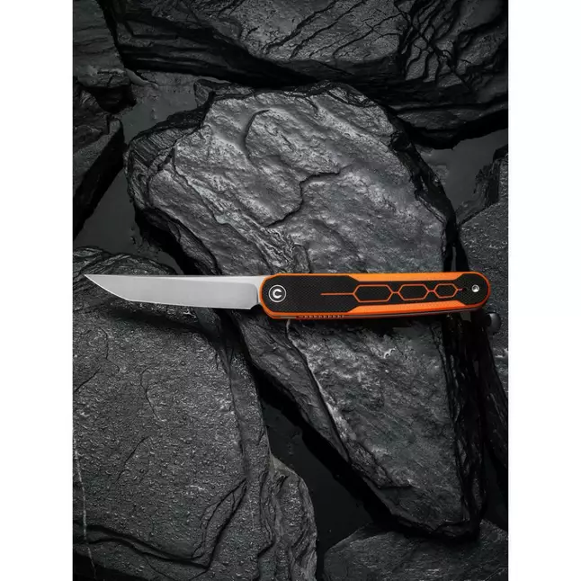 Ніж складаний кишеньковий Civivi KwaiQ , (7.6 см) Nitro-V / G10 чорно-помаранчевий — Photo 16