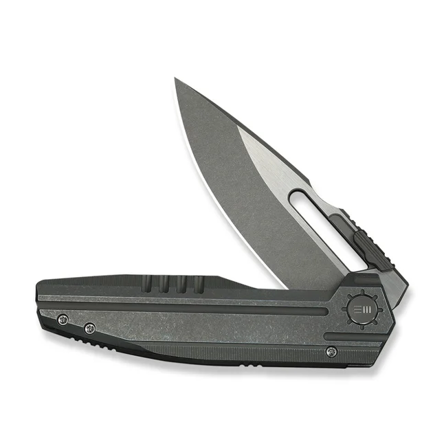 Нож складной туристический Weknife Reveille (9.7 см) Bohler M390 / Titanium оливково-серый — Photo 2