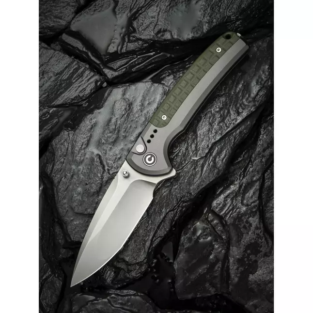 Ніж складаний туристичний Civivi Sentinel Strike II, (9.4 см) Nitro-V / Aluminum &amp; FRN темно-зелений — Photo 9