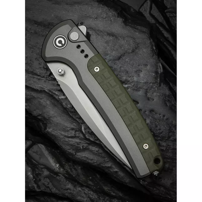 Ніж складаний туристичний Civivi Sentinel Strike II, (9.4 см) Nitro-V / Aluminum &amp; FRN темно-зелений — Photo 12