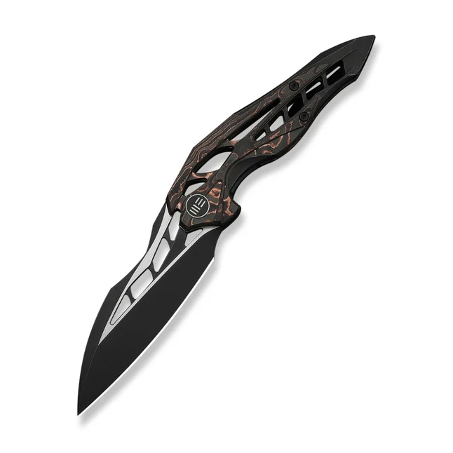 Нож складной туристический Weknife Arrakis (8.8 см) Vanax / Titanium черный
