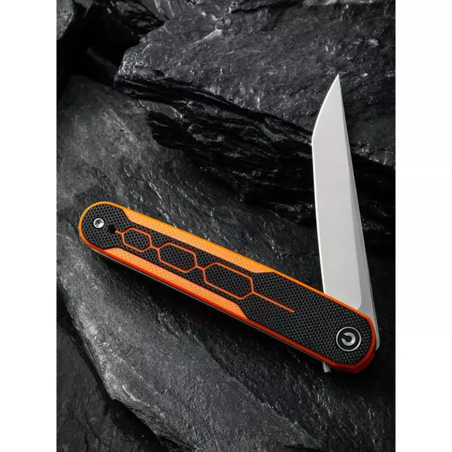 Ніж складаний кишеньковий Civivi KwaiQ , (7.6 см) Nitro-V / G10 чорно-помаранчевий — Photo 11