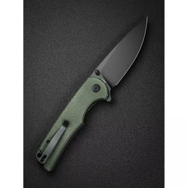 Ніж складаний туристичний Sencut Praktisk, (9.1 см) 9Cr18MoV / Micarta темно-зелений — Photo 9