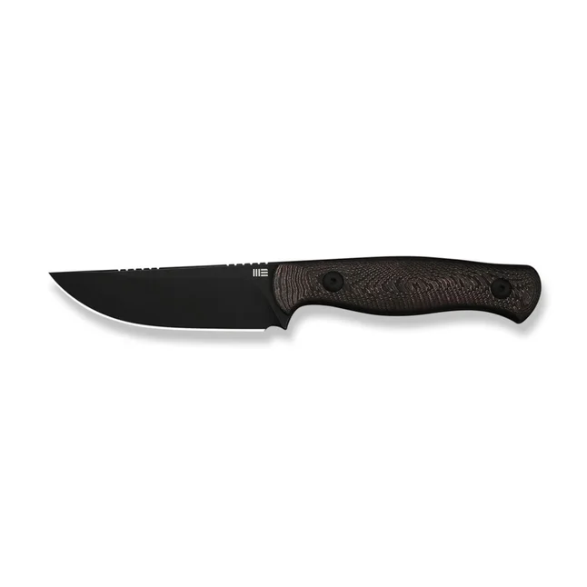 Нож фиксированный туристический Weknife Notchline, (8.7 см) CPM S35VN / Carbon Fiber медный с чехлом — Photo 1