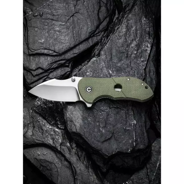 Ніж складаний кишеньковий Civivi Gordo, (6.4 см) D2 / Micarta оливковий — Photo 16