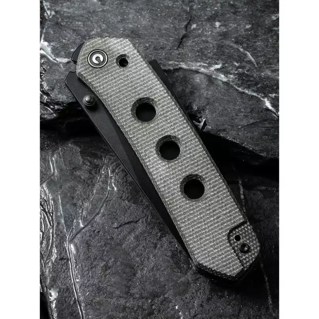 Ніж складаний туристичний Civivi Vision FG, (8.9 см) Nitro-V / Micarta темно-сірий — Photo 12