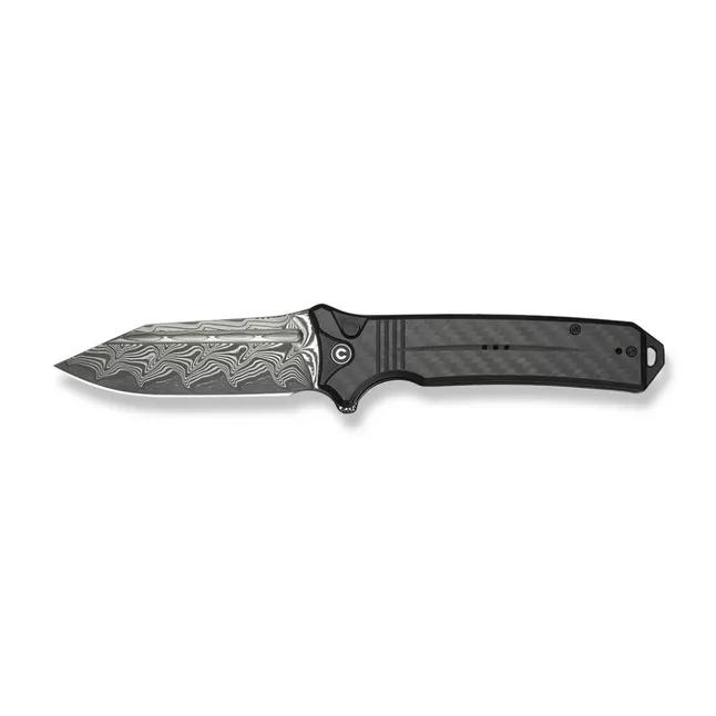 Нож складной туристический Civivi Neurohaptic, (9.5 см) Damascus / Carbon Fiber &amp; G10 — Photo 7