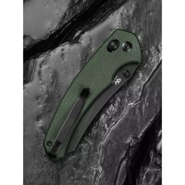 Ніж складаний туристичний Civivi Sixgill, (8.7 см) Nitro-V / Micarta темно-зелений — Photo 13