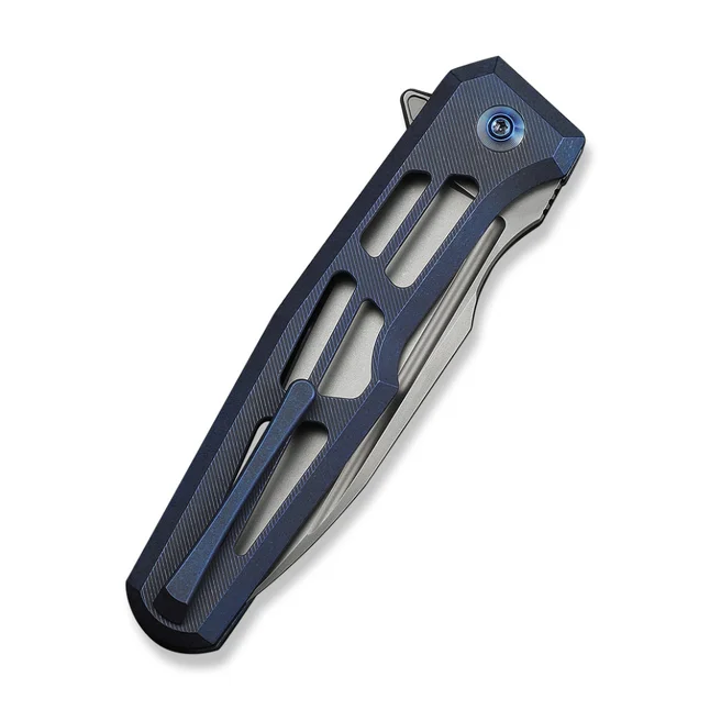 Нож складной туристический Weknife Dressytak (8.6 см) Bohler M390 / Titanium синий — Photo 4