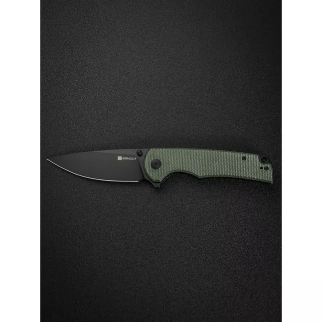 Ніж складаний туристичний Sencut Praktisk, (9.1 см) 9Cr18MoV / Micarta темно-зелений — Photo 14