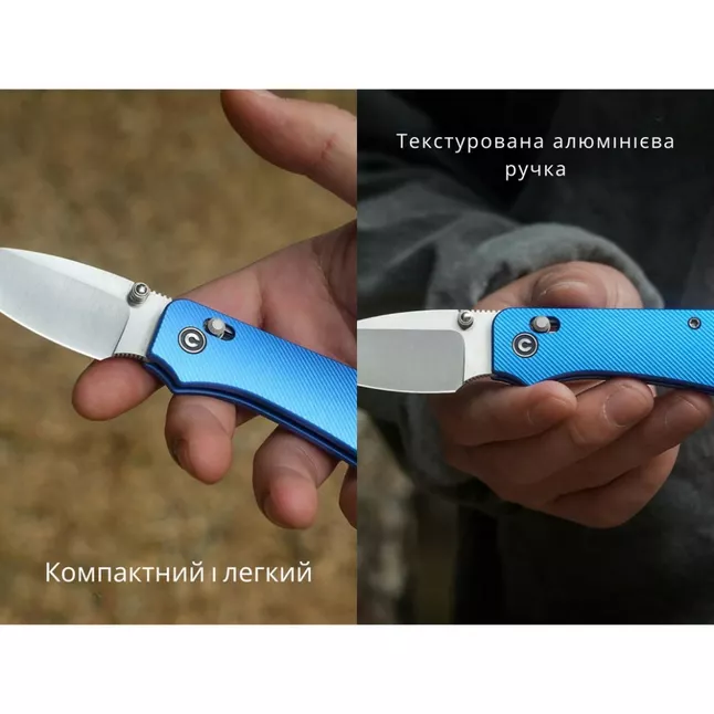 Ніж складаний кишеньковий Civivi Baby Banter 2, (5.9 см) Nitro-V / Aluminum синій — Photo 10