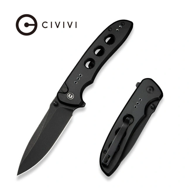 Ніж складаний туристичний Civivi Hyperpulse, (8.9 см) 14C28N / Aluminum чорний — Photo 8