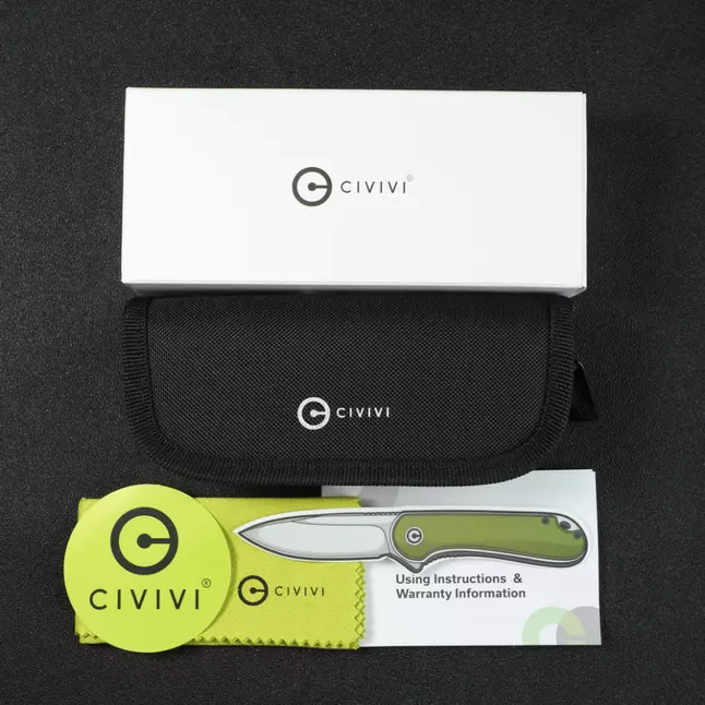 Ніж складаний туристичний Civivi Praxis, (9.5 см) 9Cr18MoV / Carbon Fiber &amp; Resin — Photo 16
